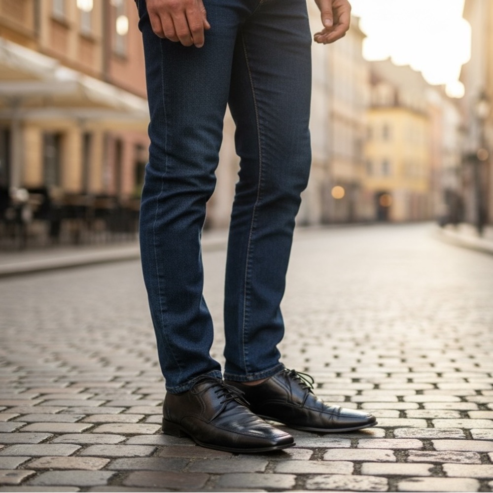 BRAUN BUFFEL Leather Oxford Shoe